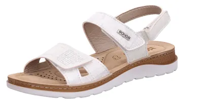 Produktbild von Rohde Damen Sandale Metallic Schimmer Strass Muster Druck Baviera 1306, Größe:40 EU, Farbe:Weiß