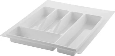 Produktbild von Economy Besteckeinsatz S72 490x390x45mm Besteckkasten Kunststoff weiß