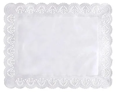 Image de Papstar papiers à dentelle carrés dentelles à tarte 46 x 36 cm blanc 100 pièces