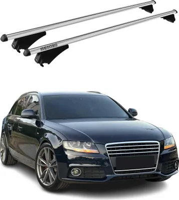Produktbild von Menabo Dachträger Grundtäger für Audi A4 Allroad 2007-2015 75kg Alu Silber 2 tlg