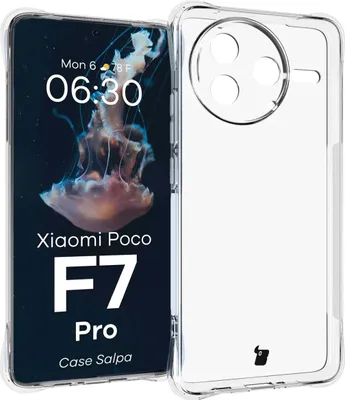 Produktbild von Flexible Handyhülle für Xiaomi Poco F7 Pro, Bizon Case Salpa, Transparent