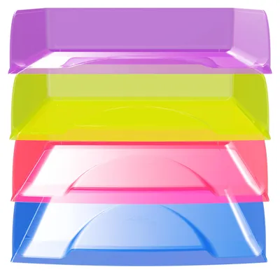 Immagine prodotto di Set Exacompta con 4 portacarte Combo Styli, Crystal assortiti 111808SETD