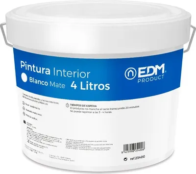 Obrázek produktu pro Barva EDM Interiér matná bílá 4 L