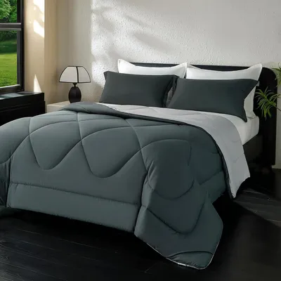 Obrázok produktu pre Prikrývka 200x200 cm, 300 GSM, mikrovlákno, pre všetky ročné obdobia, s obliečkami na vankúše