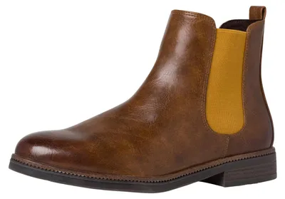 Image de Bottines Chelsea pour femmes MARCO TOZZI, modèle 2-2-25331-35, couleur cognac antique, taille 37 EU