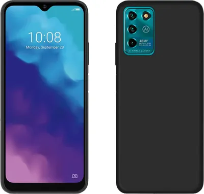 Produktbild von Silikon Hülle Basic kompatibel mit ZTE Blade Axon 40 Lite Case TPU Soft Handy Cover Schutz in Schwarz