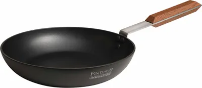 Zdjęcie produktu dla Patielnia do sushi Pinti z powłoką nieprzywierającą, 28 cm – aluminiowa, przystosowana do kuchenek indukcyjnych, z uchwytem imitującym drewno mahoniowe