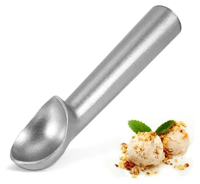 Immagine prodotto di Paletta per gelato in alluminio con rivestimento antiaderente 18cm x 4cm argento