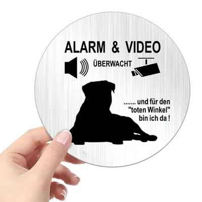 Immagine prodotto di Segnaletica di sicurezza: "Videosorveglianza" - 10 cm, alluminio