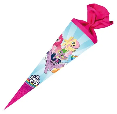 Produktbild von Nestler Schultüte My little Pony Friendship 70cm mit Filzverschluss