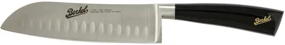 Santoku-Messer 18 cm, geschmiedet, rostfreier Stahl 1.4116, schwarz
