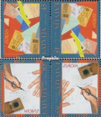 Produktbild von Briefmarken Lettland 2008 Mi 731K-732K (kompl.Ausg.) Kehrdruckpaar postfrisch Europa