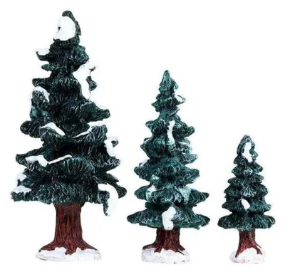 Productafbeelding van Kerstfiguur Christmas evergreen tree set of 3 LEMAX
