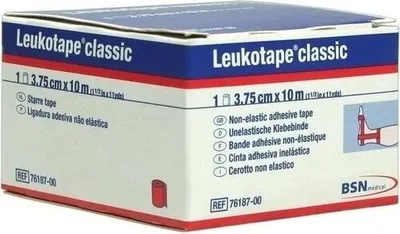 Image de Leukotape Classic 3,75 cmx10 m rouge 1 pc