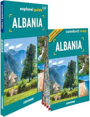Zdjęcie produktu dla Albanien. Lichtführer + laminierte Karte. Ausgabe 2025. ExpressMap