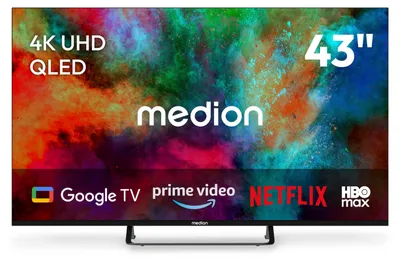 Produktbild von MEDION 108 cm (43 Zoll) QLED Fernseher Smart TV - MD 843701
