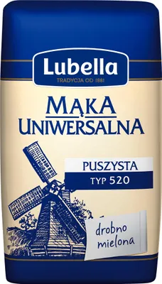 Obrázek produktu pro Mąka pszenna typ 520 uniwersalna Lubella 1 kg
