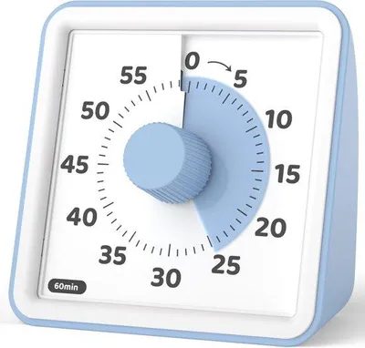 Produktbild von Visuelle Timer 60 Minuten - Zeitmanagementwerkzeug für Küche, Klassenzimmer und Besprechungen