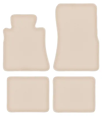 Immagine prodotto di Tappetini in moquette per Mercedes SE W126 1979-1991 (berlina) – set 4 pezzi, beige, su misura – Wielganizator FORTUNA
