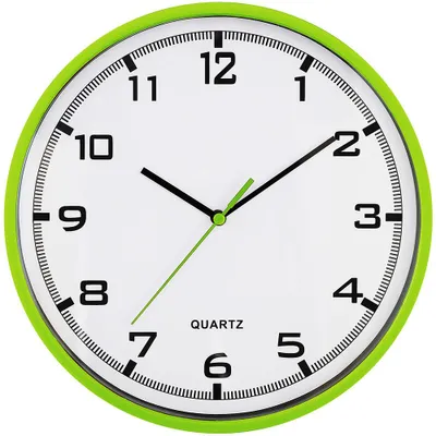 Produktbild von MPM-Quality Wanduhr Magit rund Ø 255 mm Kunststoff Grün