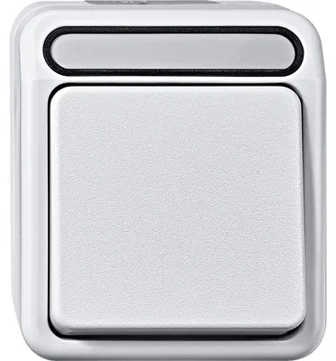 Image de MERTEN MEG3150-8019 Bouton-poussoir à fermeture 1 pôle blanc polaire AQUAS