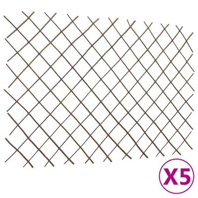 Produktbild von vidaXL Weidenzaun-Rankgitter 5 Stk. 180x120 cm