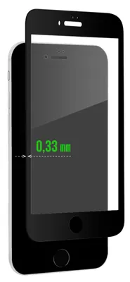 Produktbild von Fullscreen Schutzglas (Apple iPhone 7 Plus) schwarz