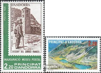Produktbild von Briefmarken Andorra - Französische Post 1986 Mi 366,372 (kompl.Ausg.) postfrisch Postmuseum