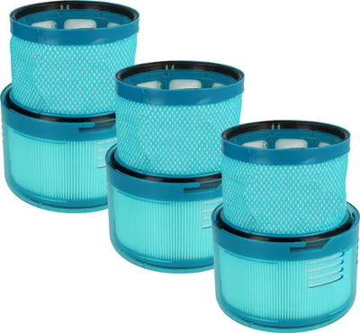 Produktbild von vhbw 3x Staubsaugerfilter kompatibel mit Dyson Gen5detect Absolute, Gen5detect Staubsauger - Abluftfilter Weiß