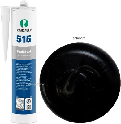 Produktbild von Ramsauer Marine 515 Teak Seal schwarz 1K Silikon Boot Dichtstoff 310ml Kartusche