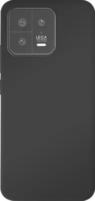 Produktbild von Jaym, Premium Silikonhülle Mikrofaser Xiaomi 13, Schwarz