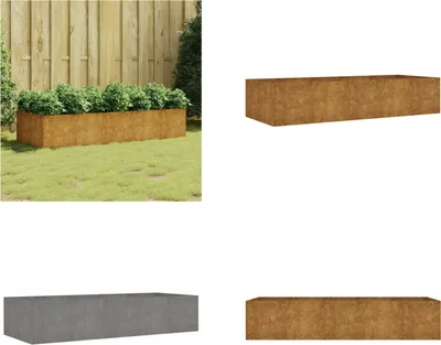 Obrázek produktu pro vidaXL Zvýšený záhon 200x80x40 cm Corten ocel - Zvýšený záhon - Zvýšený záhon - Květináč - květináč