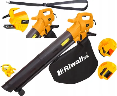 Zdjęcie produktu dla ELEKTRYCZNA DMUCHAWA ODKURZACZ LIŚCI 45L Riwall REBV3200E ROZDRABNIACZ
