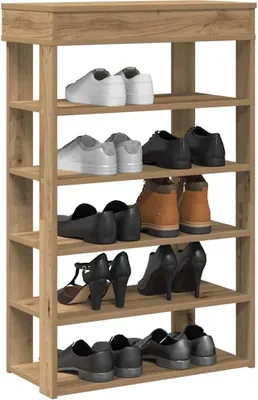 Image de vidaXL Étagère à chaussures Artisan-Chêne 60x30x98 cm Bois composite