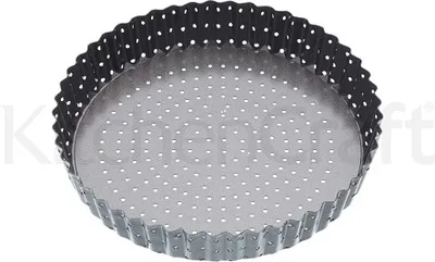 Zdjęcie produktu dla forma perforowana masterclass, forma z rowkiem, forma do quiche i ciasta, 20 cm