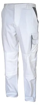 Image de Carson Contrast - Pantalon pour homme LT6203 (44R) (blanc/gris)