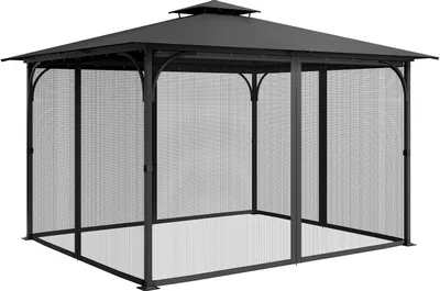 Immagine prodotto di SucceBuy zanzariera per gazebo zanzariera di ricambio 275x375x205cm rete