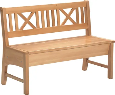 Produktbild von Sitzbank Deborah aus Massivholz 119 x 52 x 87 Küchenbank massiv Buche lackiert 12146-119