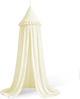 Immagine prodotto di Tenda a baldacchino per bambini, letto a forma di principessa color beige, decorazione per la cameretta dei bambini
