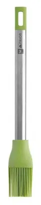 Productafbeelding van BRA Prior A197005, Platte penseel, Siliconen, Roestvrij staal, Zwart, Groen, 20 mm, 275 mm