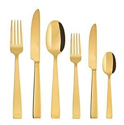Zdjęcie produktu dla Sambonet Flat Edelstahl/PVD Gold Besteck 72tlg.Mono S0015-S00017-62712G79