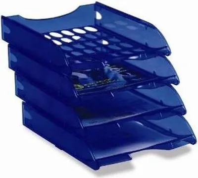Image de Fellowes E040BLN bac de rangement de bureau Plastique Bleu