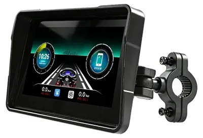 Produktbild von Carplay, Motorrad GPS, 5 Zoll IPS Display, Android Auto, schwarz