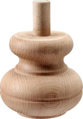 Produktbild von Hettich Kugelfuß 7,5 x 8,0 cm Buche - 2 Stück