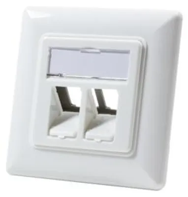 Produktbild von LogiLink Keystone Unterputzdose f. 2 Keystone-Buchsen weiß