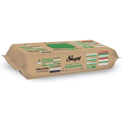 Produktbild von Sleepy Easy Clean  Oberflächen und Boden Reinigungstücher 2 in 1 (Grün) mit Teebaum & Limette - 1 Packung x 50 Tücher