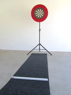 Produktbild von Sisal Steeldart Set Matte Dart Teppich Stativ Scheibe Dartboard Ständer Profi