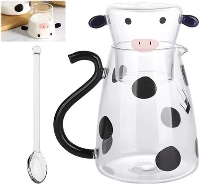 Produktbild von Glaswasserbecher - 550 ml Wasservorratsgefäß Küchenaccessoire