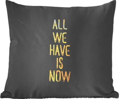 Produktbild von MuchoWow® Zierkissen Sofakissen Wohnzimmer Dekokissen 45x45 cm Zitat - Motivation - Marmor - Schlafpolster - Polster für das Sofa