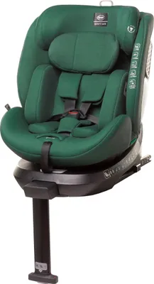 Image de 4Baby | Siège auto enfant - pivotant à 360° - avec ISOFIX, taille I, 40-150 cm, protection latérale supplémentaire, dos à la route et face à la route - vert - ENZO-FIX